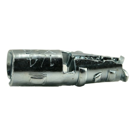 Torquemaster Crocodile Short Lag Shield, 1/4" Dia, 1" L, Steel Zinc Plated, 100 PK 51727